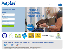 Tablet Screenshot of findapet.petplan.co.uk